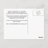 Henry the Feline Fibre Artist Post Card Postkarte (Rückseite)