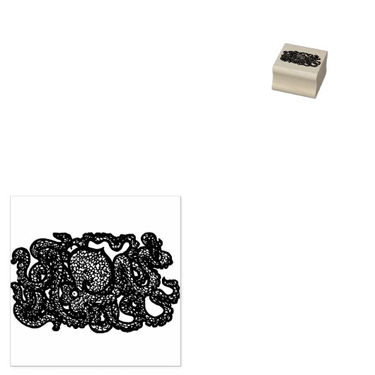 Henry the Happy Octopus Rubber Briefmarke Gummistempel (Stempel)