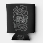 Henry the Happy Octopus (schwarz) Dosenkühler (Rückseite)