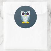 Henry the Owl Runder Aufkleber (Tasche)