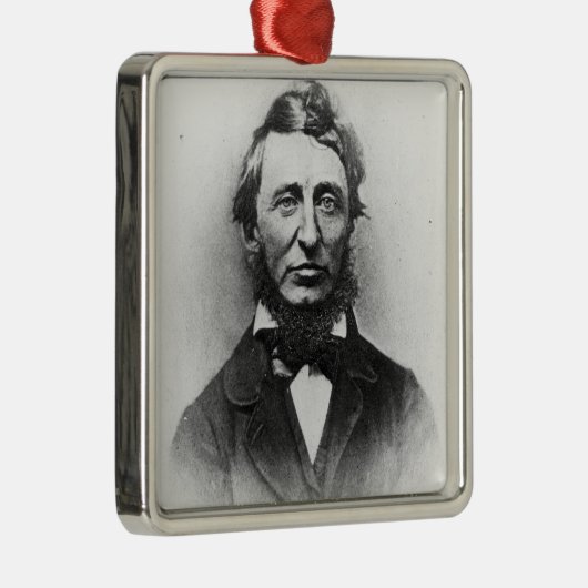 Henry Thoreau Silbernes Ornament (Rechts)