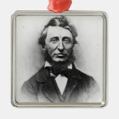 Henry Thoreau Silbernes Ornament (Vorne)