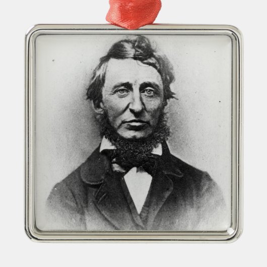 Henry Thoreau Silbernes Ornament (Vorne)