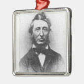 Henry Thoreau Silbernes Ornament (Links)