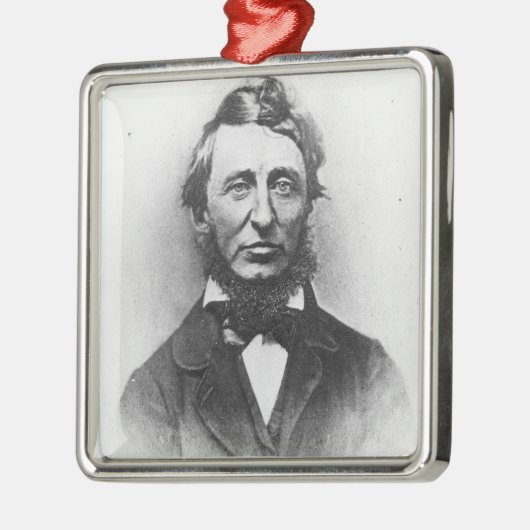 Henry Thoreau Silbernes Ornament (Links)