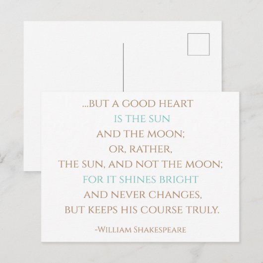 Henry V Postkarte (Vorne/Hinten)