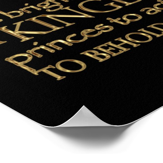 Henry V Zitat (Gold-Version) Poster (Ecke)