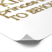 Henry V Zitat (Gold-Version) Poster (Ecke)