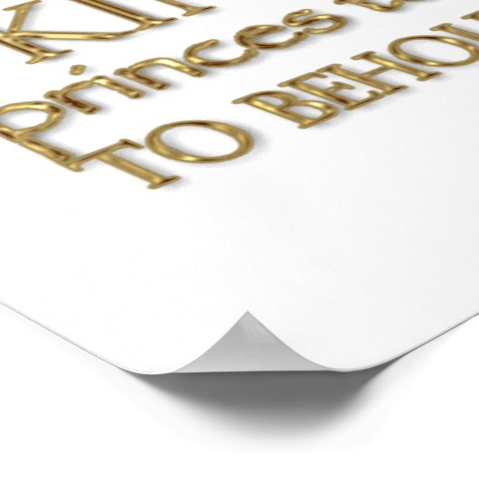 Henry V Zitat (Gold-Version) Poster (Ecke)