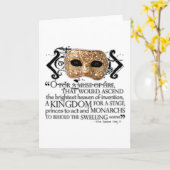 Henry V Zitat Karte (Gelbe Blume)