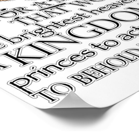 Henry V Zitat Poster (Ecke)