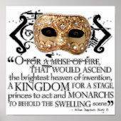 Henry V Zitat Poster (Vorne)