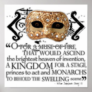 Henry V Zitat Poster