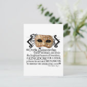 Henry V Zitat Postkarte (Stehend Vorderseite)