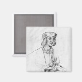 Henry VII König von England Magnet (Vorderseite/Rückseite)