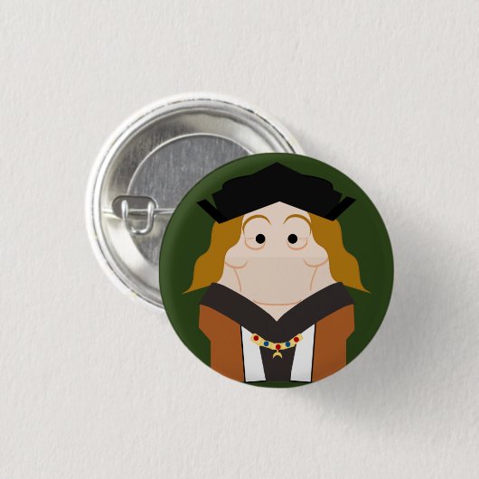 Henry VII Tudor King Button (Vorne & Hinten)