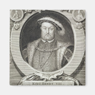 Henry VIII (1491-1547), nach einer Malerei im Ro Magnet