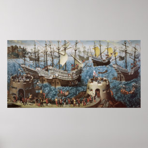 Henry VIII an Bord des Henry Grace a Dieu Poster