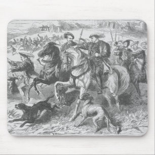 Henry VIII an der königlichen Jagd in Epping Wald Mousepad