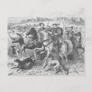 Henry VIII bei der Royal Hunt im Epping Forest Postkarte