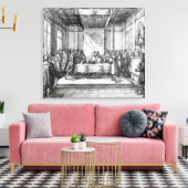 Henry VIII. in seiner Privathaus Leinwanddruck (Insitu (Wohnzimmer))