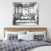 Henry VIII. in seiner Privathaus Leinwanddruck (Insitu (Schlafzimmer))