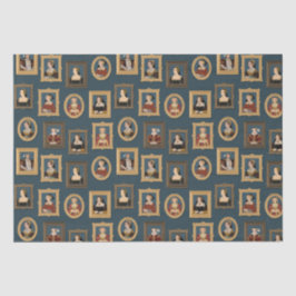 Henry VIII Sechs Ehefrauen Portraits in Rahmen Aqu Seidenpapier