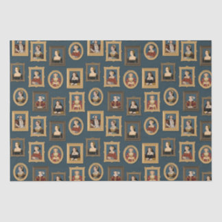 Henry VIII Sechs Ehefrauen Portraits in Rahmen Aqu Seidenpapier