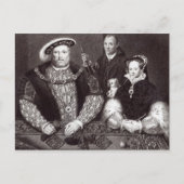 Henry VIII, seine Tochter Queen Mary Postkarte (Vorderseite)