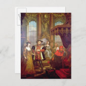 Henry VIII stellt Anne Boleyn vor Gericht vor Postkarte (Vorne/Hinten)