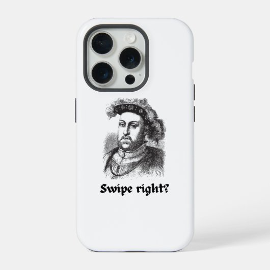 Henry VIII - Swipe richtig? iPhone Hülle (Rückseite)