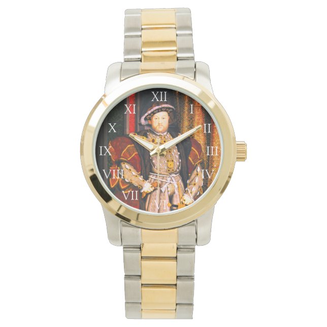Henry VIII Tudors History King England sechs Ehefr Armbanduhr (Vorderseite)