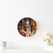 Henry VIII Tudors History King England sechs Ehefr Runde Wanduhr (Zuhause)