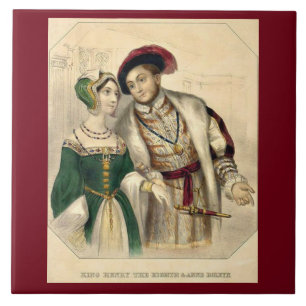 Henry VIII und Anne Boleyn Fliese