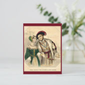 Henry VIII und Anne Boleyn Postkarte (Stehend Vorderseite)