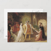 Henry VIII und Anne Boleyn Postkarte (Vorne/Hinten)