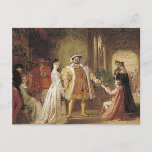 Henry VIII und Anne Boleyn Postkarte (Vorderseite)