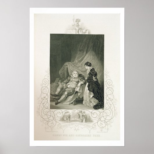 Henry VIII und Catherine Parr, im Stück Henry V Poster (Vorne)