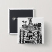 Henry VIII und Parlament im Jahre 1523 Button (Vorne & Hinten)