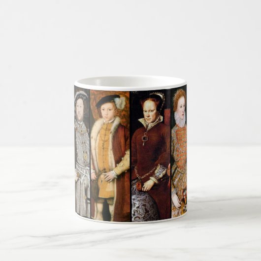 Henry VIII und seine KindTasse Kaffeetasse (Mittel)