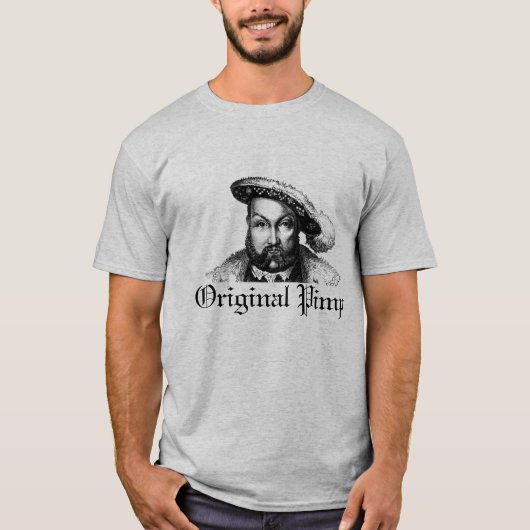 Henry VIII: Ursprünglicher Zuhälter (grau) T-Shirt (Vorderseite)