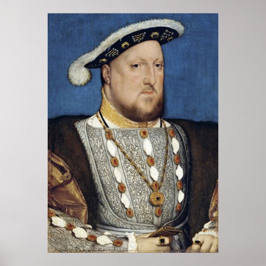 Henry VIII. von England - Hans Holbien von den Jün Poster (Vorne)