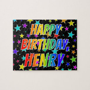 "HENRY" Vorname, Fun "HAPPY BIRTHDAY" Puzzle