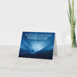 Henry Wadsworth Longfellow Inspiration Sky Dankeskarte