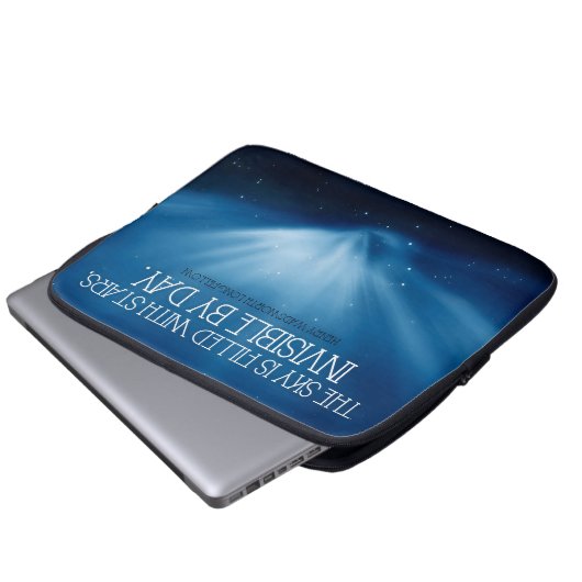 Henry Wadsworth Longfellow Inspiration Sky Laptopschutzhülle (Vorne Knopf)