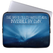 Henry Wadsworth Longfellow Inspiration Sky Laptopschutzhülle (Vorderseite)