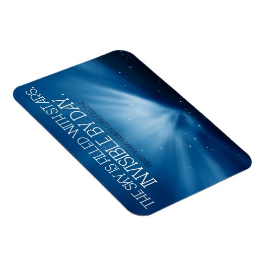 Henry Wadsworth Longfellow Inspiration Sky Magnet (Rechte Seite)