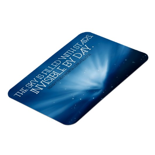 Henry Wadsworth Longfellow Inspiration Sky Magnet (Linke Seite)