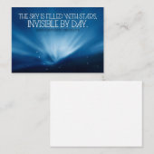 Henry Wadsworth Longfellow Inspiration Sky Mitteilungskarte (Vorne/Hinten)