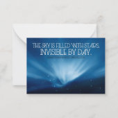 Henry Wadsworth Longfellow Inspiration Sky Mitteilungskarte (Vorderseite)